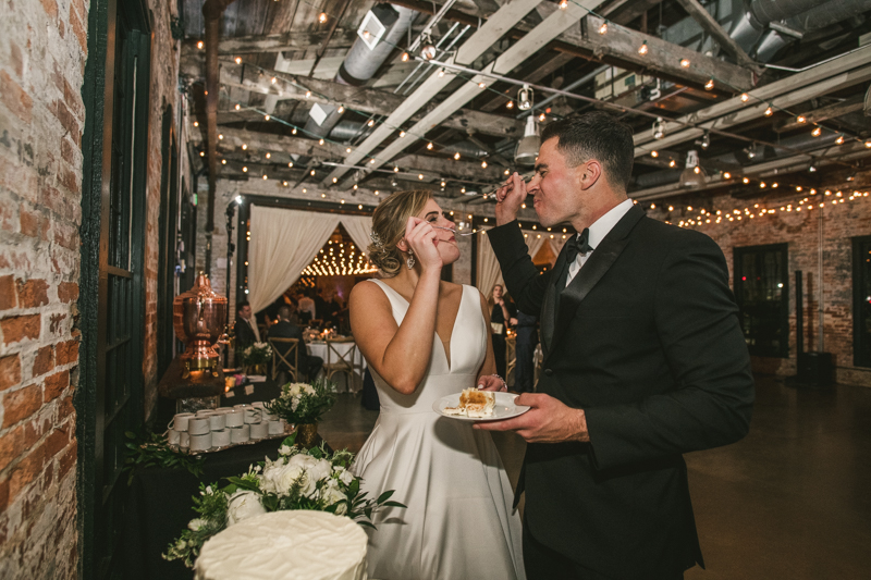 A gorgeous wedding at Mt Washington Mill Dye House in Baltimore, Maryland. Captured by Britney Clause Photography