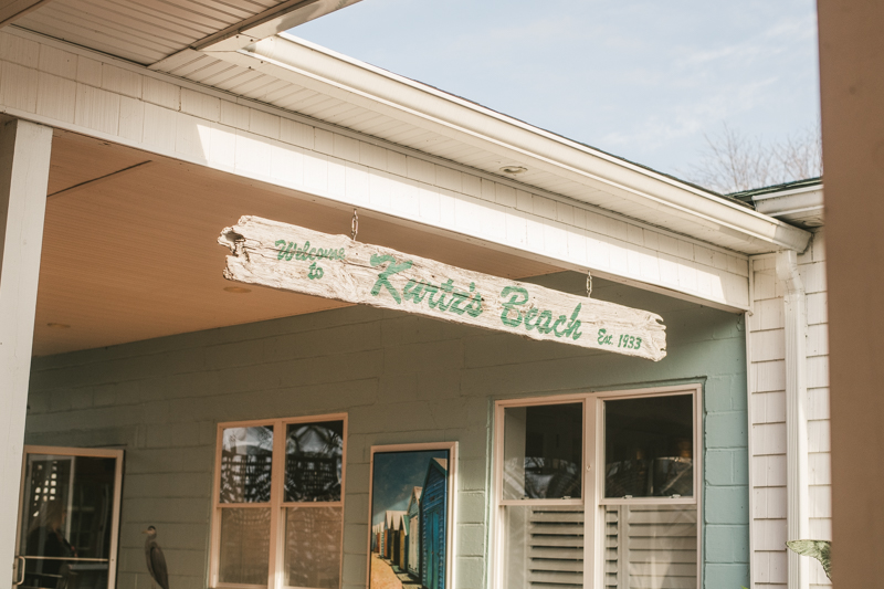 A gorgeous wedding ceremony at Kurtz's Beach in Pasadena, Maryland by Britney Clause Photography