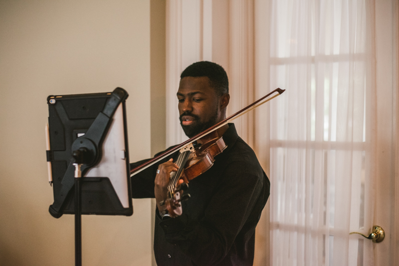 A gorgeous wedding ceremony at Kurtz's Beach in Pasadena, Maryland by Britney Clause Photography