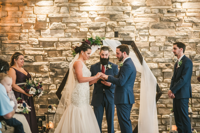 A gorgeous wedding ceremony at Kurtz's Beach in Pasadena, Maryland by Britney Clause Photography