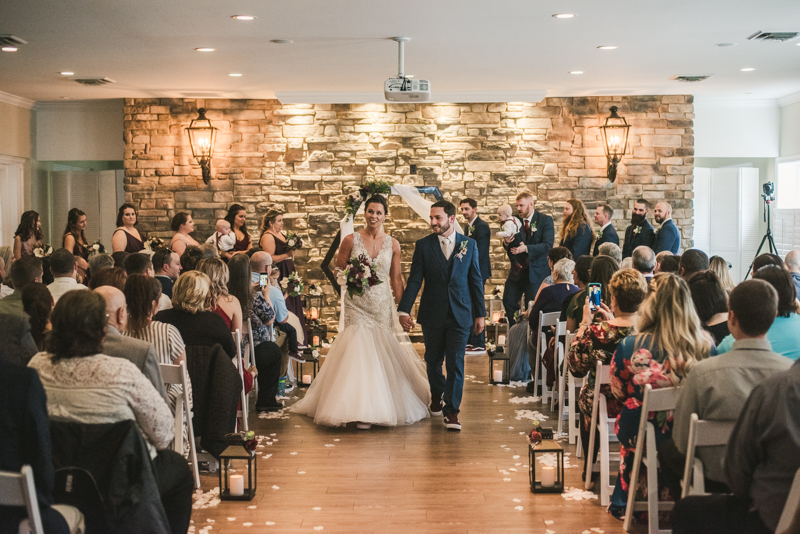 A gorgeous wedding ceremony at Kurtz's Beach in Pasadena, Maryland by Britney Clause Photography