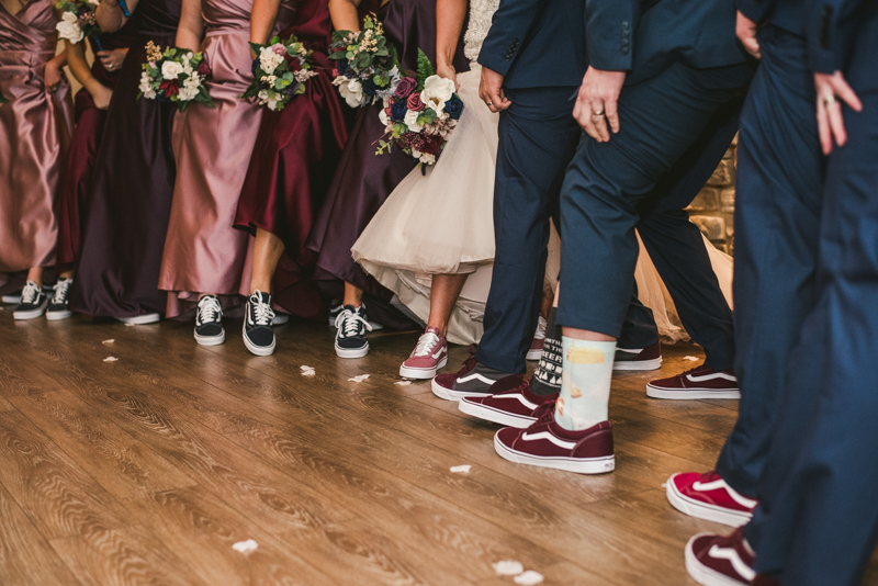 A gorgeous wedding ceremony at Kurtz's Beach in Pasadena, Maryland by Britney Clause Photography