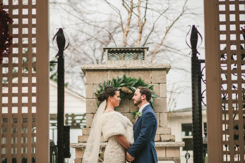 Gorgeous wedding portraits of the bride and groom at Kurtz's Beach in Pasadena, Maryland by Britney Clause Photography