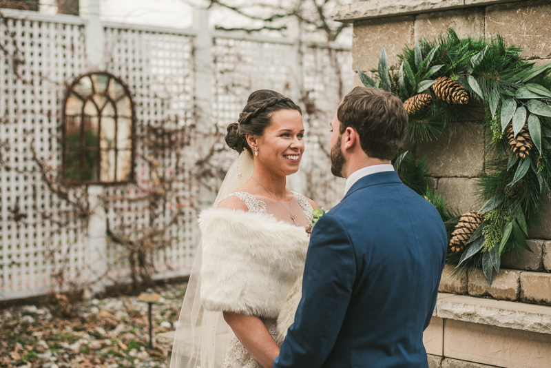 Gorgeous wedding portraits of the bride and groom at Kurtz's Beach in Pasadena, Maryland by Britney Clause Photography