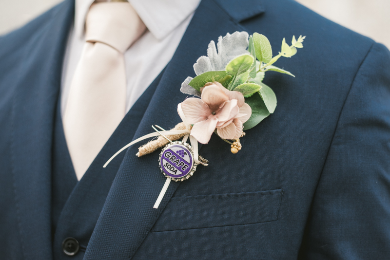 Gorgeous wedding portraits of the bride and groom at Kurtz's Beach in Pasadena, Maryland by Britney Clause Photography