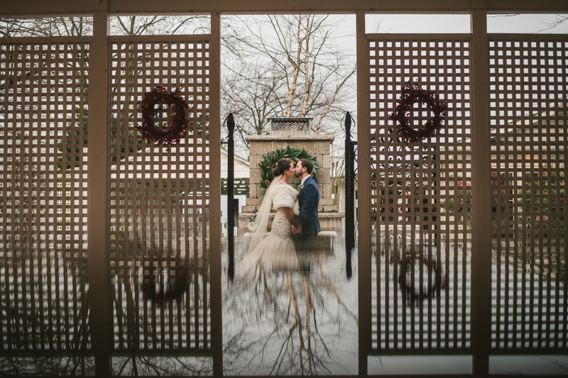 Gorgeous wedding portraits of the bride and groom at Kurtz's Beach in Pasadena, Maryland by Britney Clause Photography