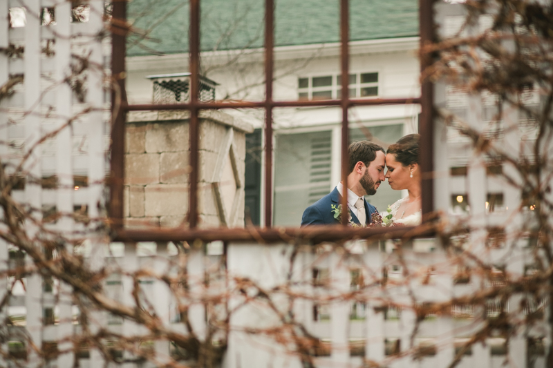 Gorgeous wedding portraits of the bride and groom at Kurtz's Beach in Pasadena, Maryland by Britney Clause Photography