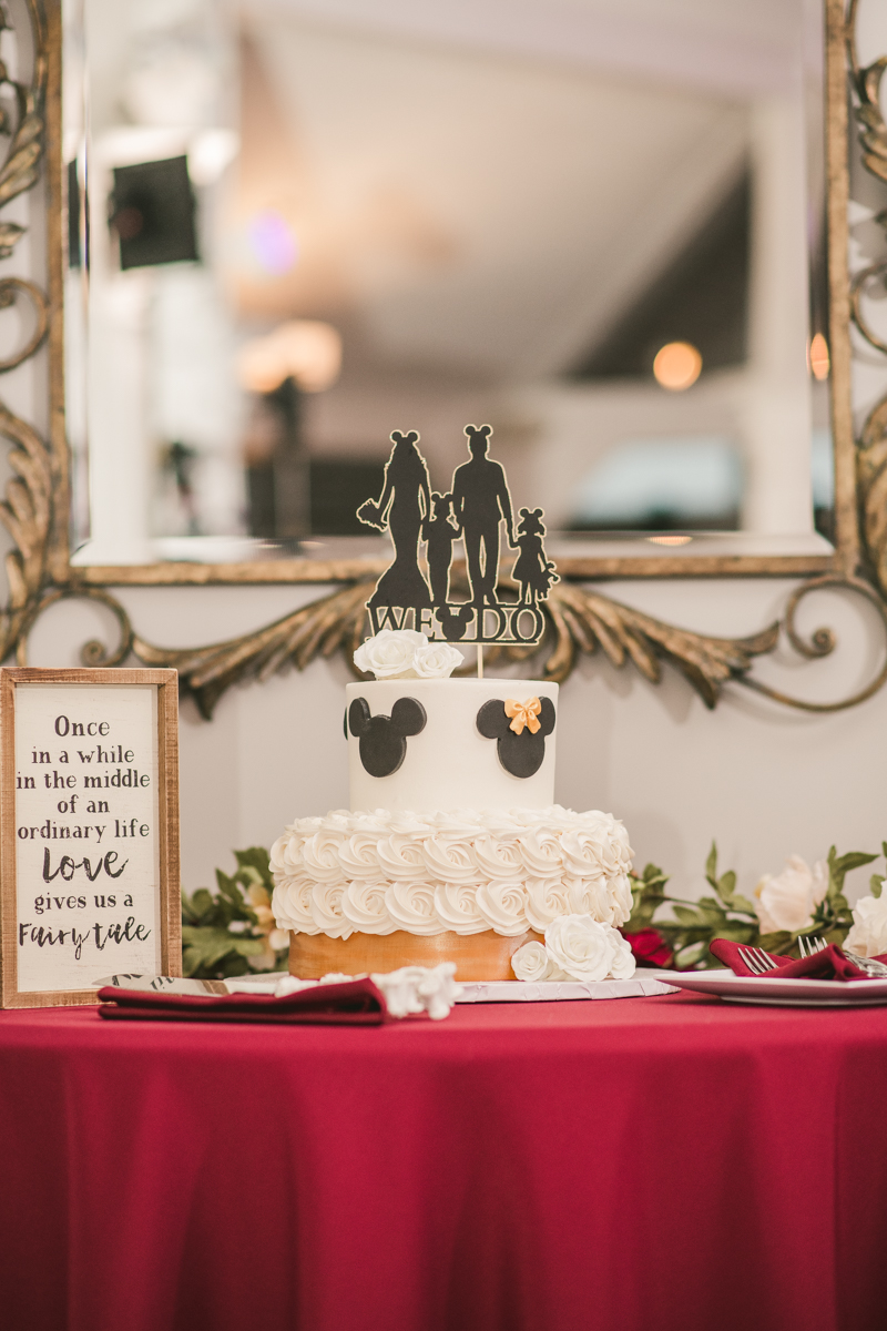 A beautiful Disneyland inspired cake by Two Rivers in Pasadena, Maryland by Britney Clause Photography