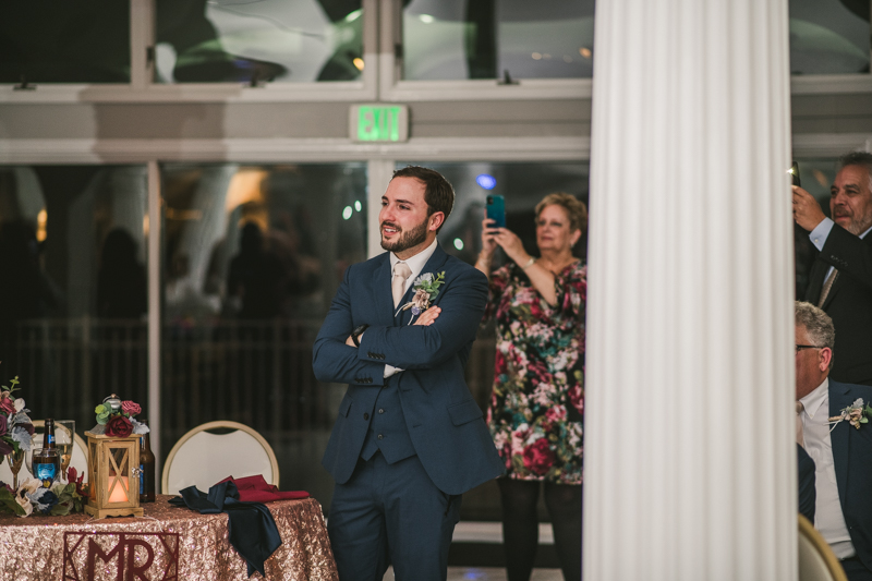 A magical wedding surprise from Mickey and Minnie Mouse at Kurtz's Beach in Pasadena, Maryland by Britney Clause Photography