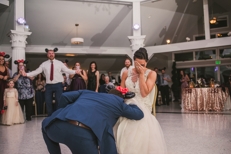 A fun and magical wedding reception at Kurtz's Beach in Pasadena, Maryland by Britney Clause Photography