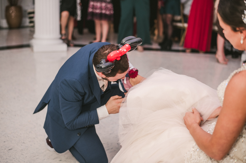 A fun and magical wedding reception at Kurtz's Beach in Pasadena, Maryland by Britney Clause Photography