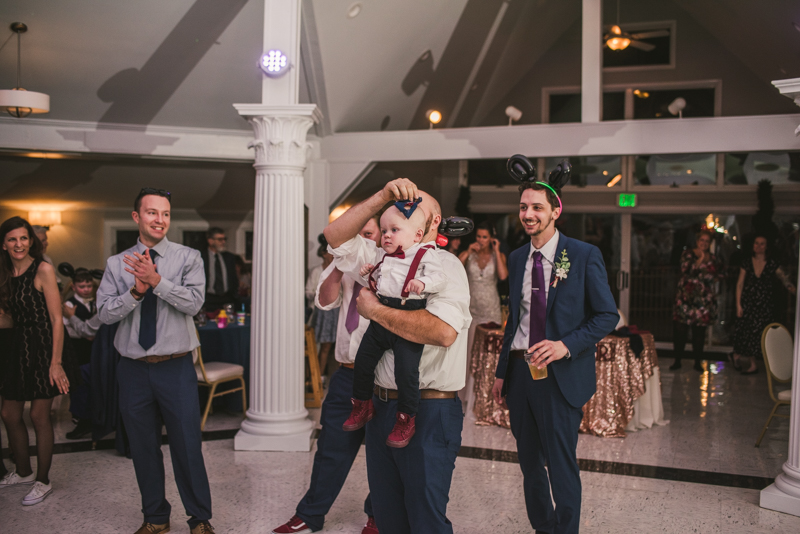 A fun and magical wedding reception at Kurtz's Beach in Pasadena, Maryland by Britney Clause Photography