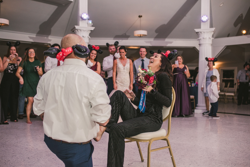 A fun and magical wedding reception at Kurtz's Beach in Pasadena, Maryland by Britney Clause Photography