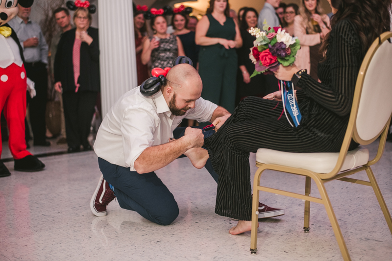 A fun and magical wedding reception at Kurtz's Beach in Pasadena, Maryland by Britney Clause Photography