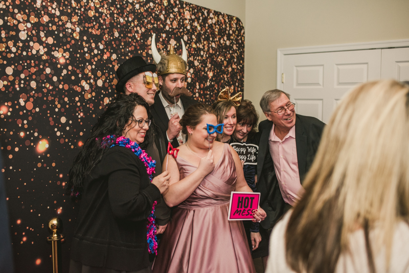 A fun and magical wedding reception with Mirrored Image Photo Booth at Kurtz's Beach in Pasadena, Maryland by Britney Clause Photography