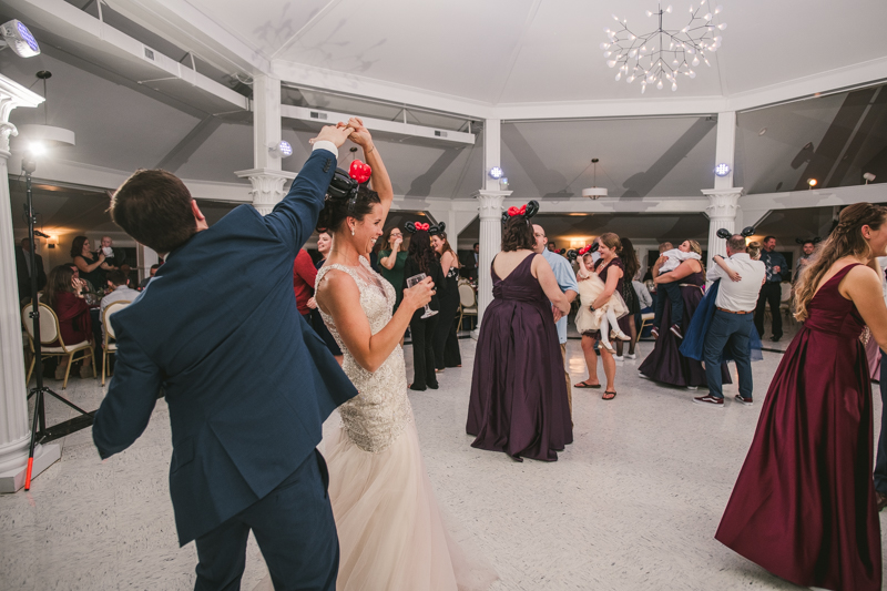 A fun and magical wedding reception at Kurtz's Beach in Pasadena, Maryland by Britney Clause Photography