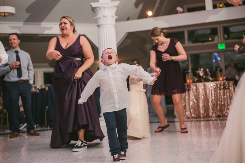 A fun and magical wedding reception at Kurtz's Beach in Pasadena, Maryland by Britney Clause Photography