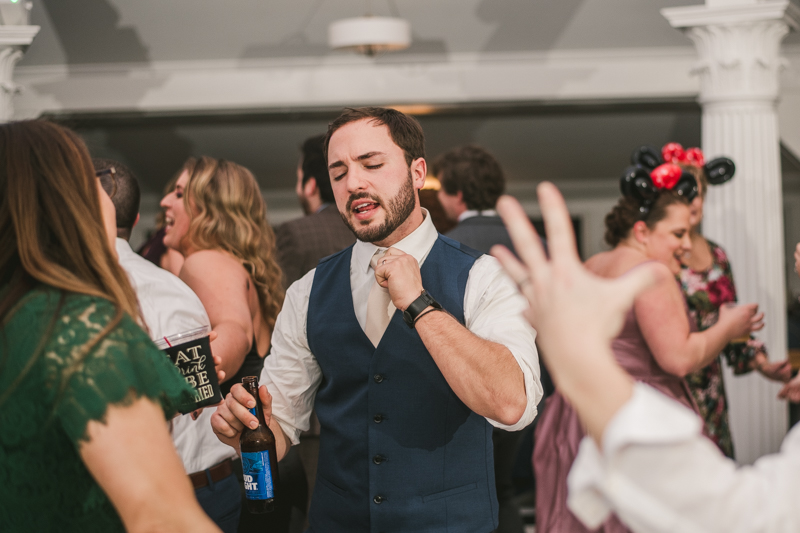 A fun and magical wedding reception at Kurtz's Beach in Pasadena, Maryland by Britney Clause Photography