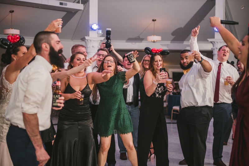 A fun and magical wedding reception at Kurtz's Beach in Pasadena, Maryland by Britney Clause Photography