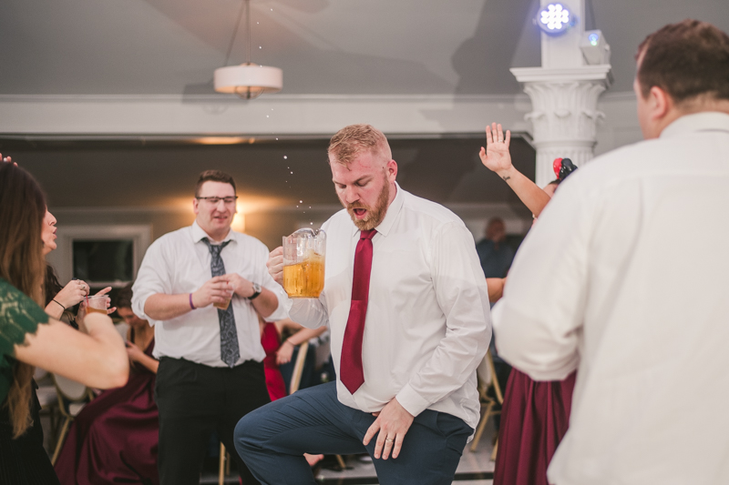 A fun and magical wedding reception at Kurtz's Beach in Pasadena, Maryland by Britney Clause Photography