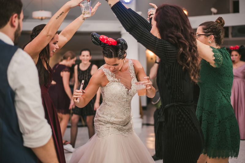 A fun and magical wedding reception at Kurtz's Beach in Pasadena, Maryland by Britney Clause Photography