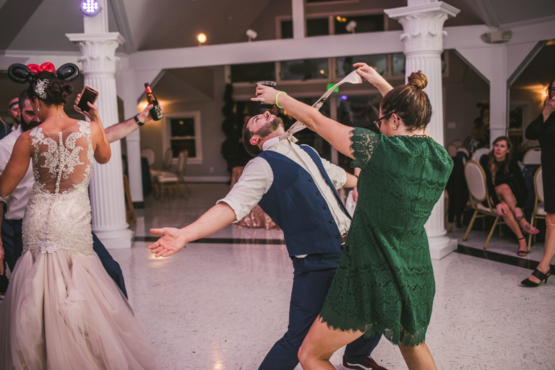 A fun and magical wedding reception at Kurtz's Beach in Pasadena, Maryland by Britney Clause Photography