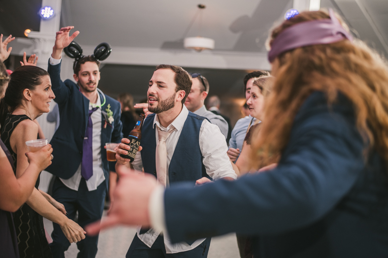 A fun and magical wedding reception at Kurtz's Beach in Pasadena, Maryland by Britney Clause Photography