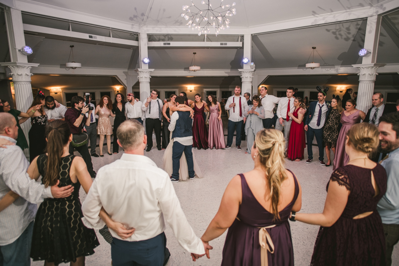 A fun and magical wedding reception at Kurtz's Beach in Pasadena, Maryland by Britney Clause Photography