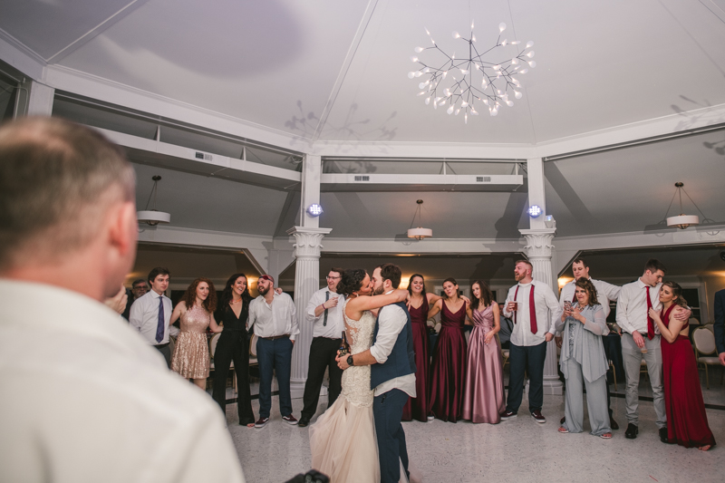 A fun and magical wedding reception at Kurtz's Beach in Pasadena, Maryland by Britney Clause Photography