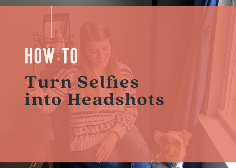How to turn selfies in to headshots with your cellphone with Maryland photographer Britney Clause Photography