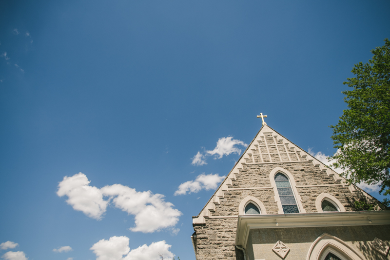 A gorgeous Catonsville wedding ceremony at St. Mark Church by Britney Clause Photography