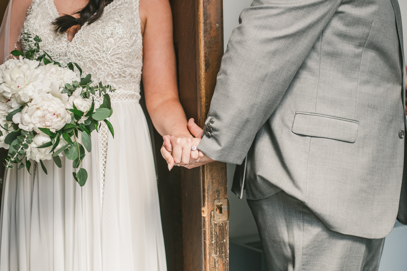 A gorgeous Catonsville wedding ceremony at St. Mark Church by Britney Clause Photography