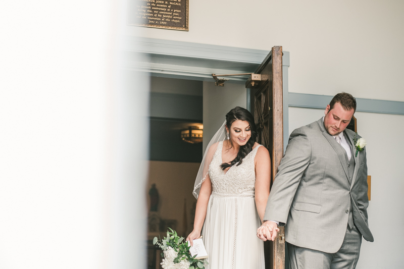 A gorgeous Catonsville wedding ceremony at St. Mark Church by Britney Clause Photography