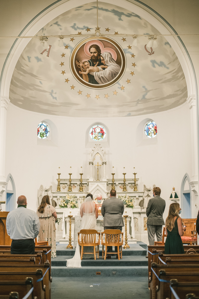 A gorgeous Catonsville wedding ceremony at St. Mark Church by Britney Clause Photography