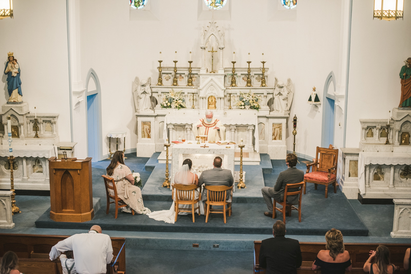 A gorgeous Catonsville wedding ceremony at St. Mark Church by Britney Clause Photography