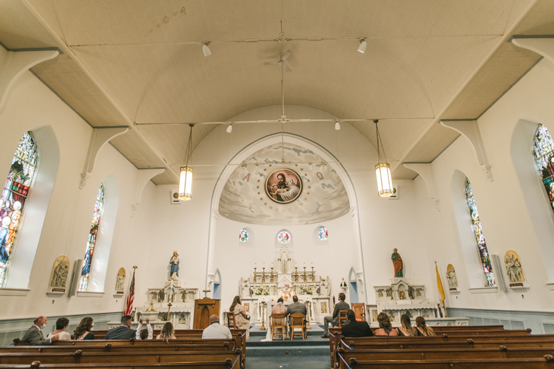 A gorgeous Catonsville wedding ceremony at St. Mark Church by Britney Clause Photography