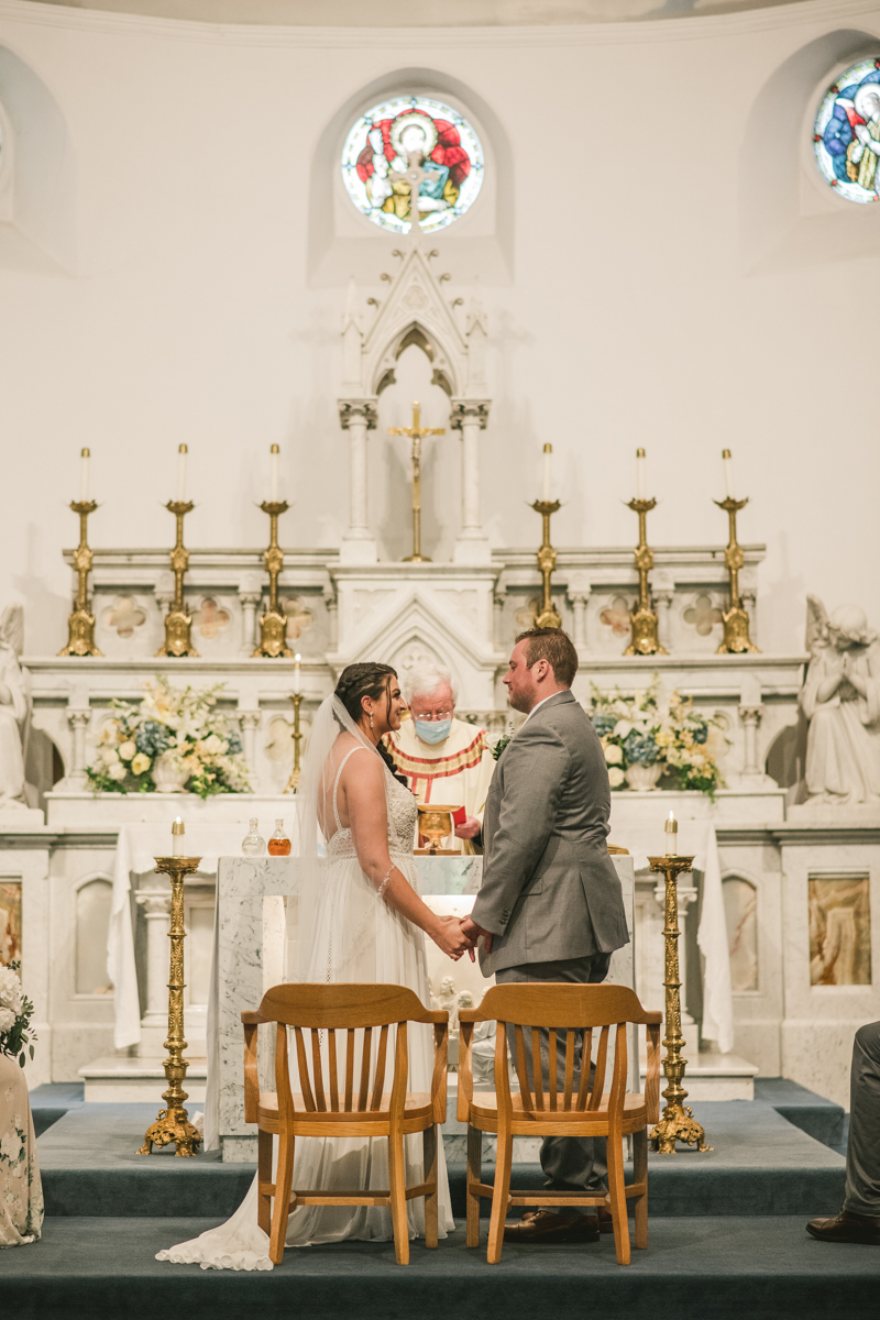 A gorgeous Catonsville wedding ceremony at St. Mark Church by Britney Clause Photography