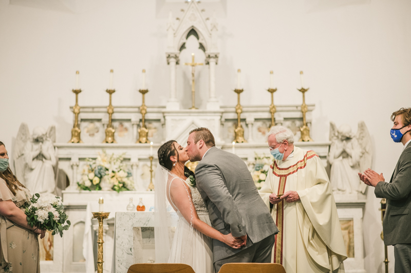 A gorgeous Catonsville wedding ceremony at St. Mark Church by Britney Clause Photography