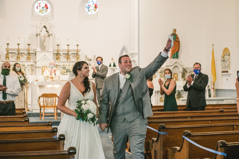 A gorgeous Catonsville wedding ceremony at St. Mark Church by Britney Clause Photography