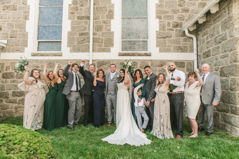 A gorgeous Catonsville wedding ceremony at St. Mark Church by Britney Clause Photography