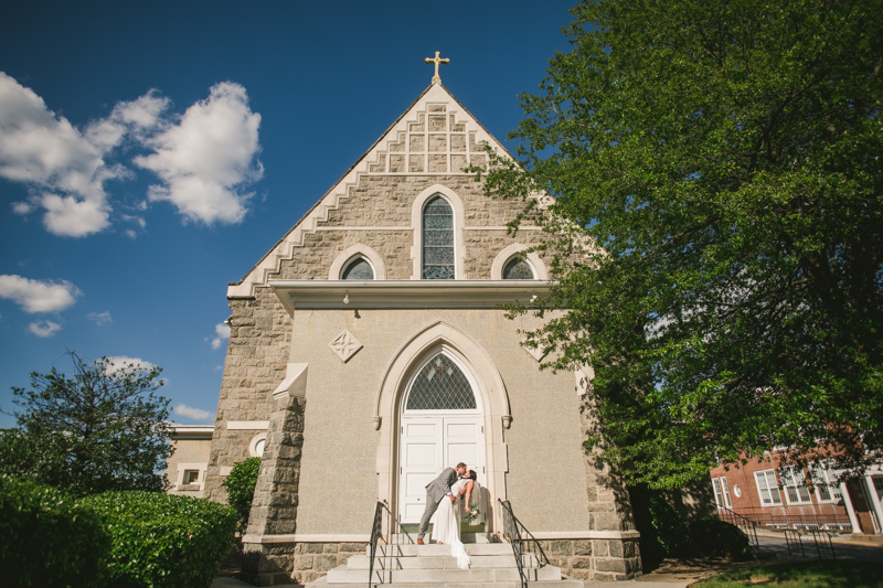 A gorgeous Catonsville wedding ceremony at St. Mark Church by Britney Clause Photography