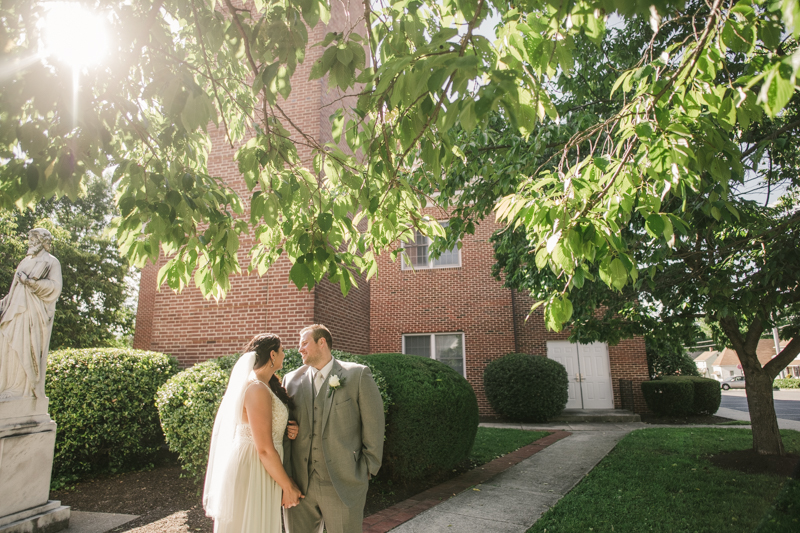 A gorgeous Catonsville wedding ceremony at St. Mark Church by Britney Clause Photography