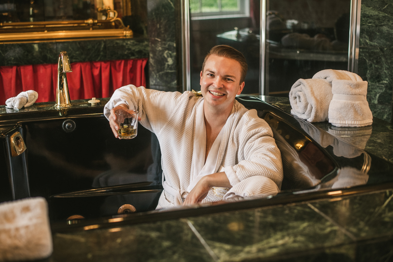 A groom getting ready for his wedding in Taneytown,, Maryland by Britney Clause Photography