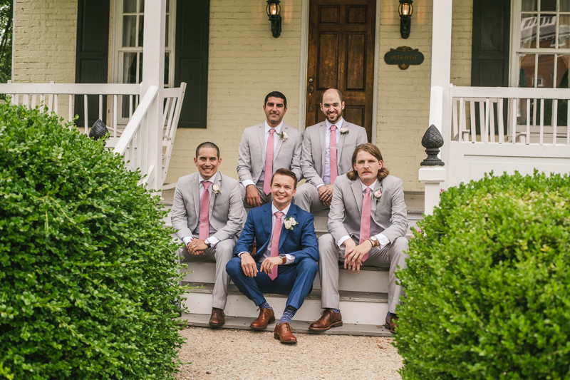 A groom getting ready for his wedding in Taneytown,, Maryland by Britney Clause Photography