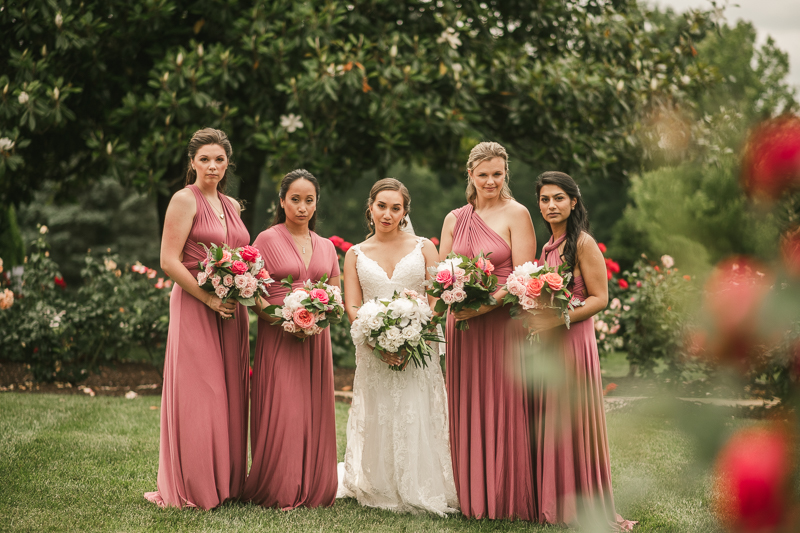 Fun and stylish bridal party photos at Antrim 1844 in Taneytown, Maryland by Britney Clause Photography