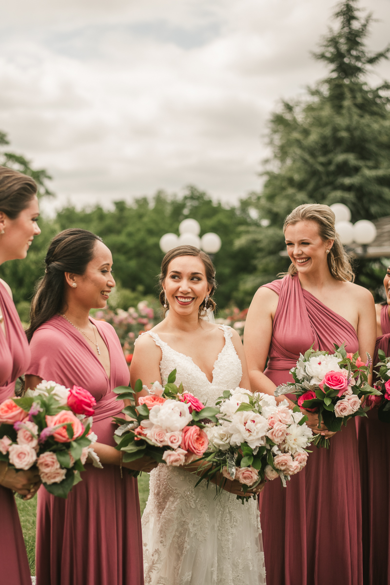 Fun and stylish bridal party photos at Antrim 1844 in Taneytown, Maryland by Britney Clause Photography