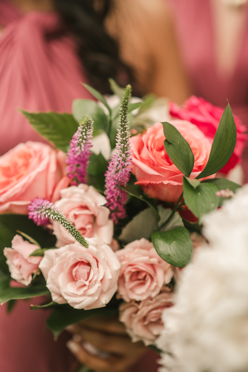 Stunning wedding day florals by Victoria Clausen Floral Events at Antrim 1844 in Taneytown, Maryland by Britney Clause Photography