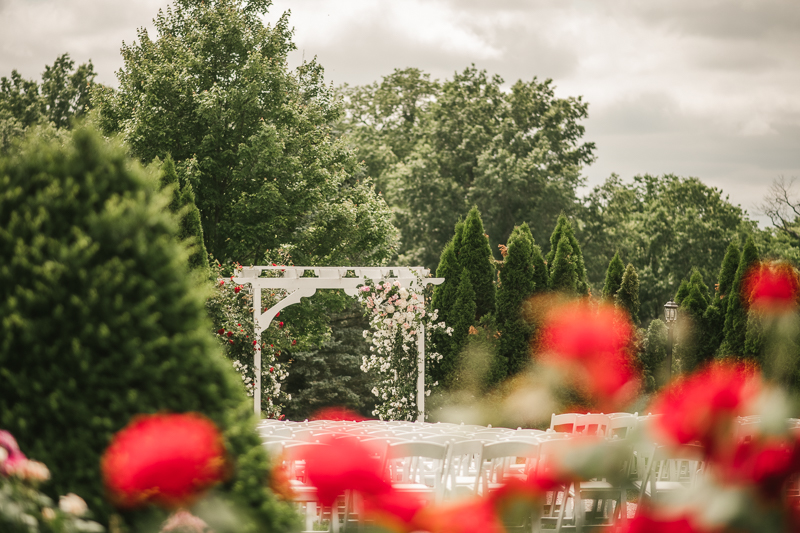 A gorgeous wedding ceremony at Antrim 1844 in Taneytown, Maryland by Britney Clause Photography