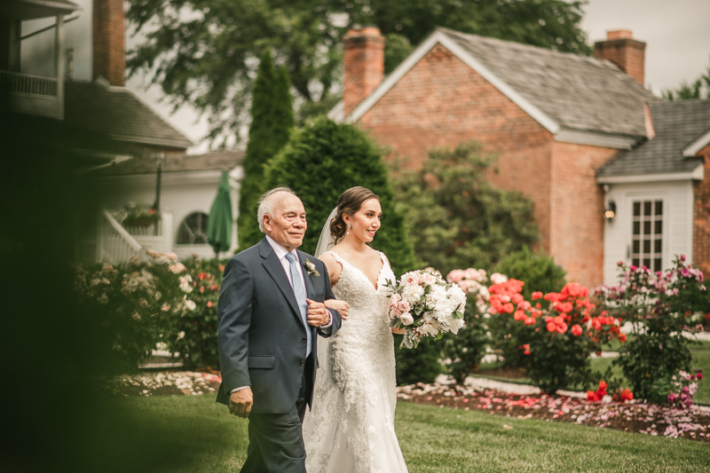 A gorgeous wedding ceremony at Antrim 1844 in Taneytown, Maryland by Britney Clause Photography