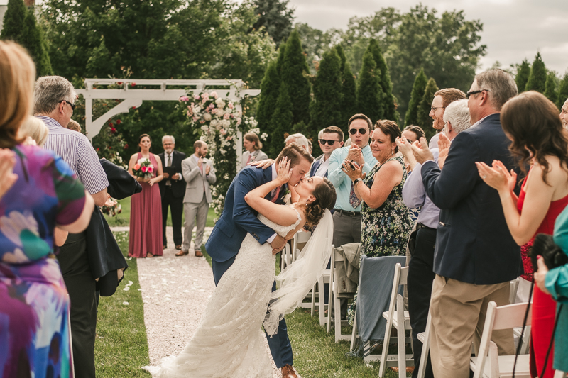 A gorgeous wedding ceremony at Antrim 1844 in Taneytown, Maryland by Britney Clause Photography